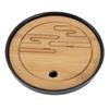 Bamboo Material Bamboo Tea Tray Black Color Kungfu Tea Tray  Chinese Vintage Tea Set