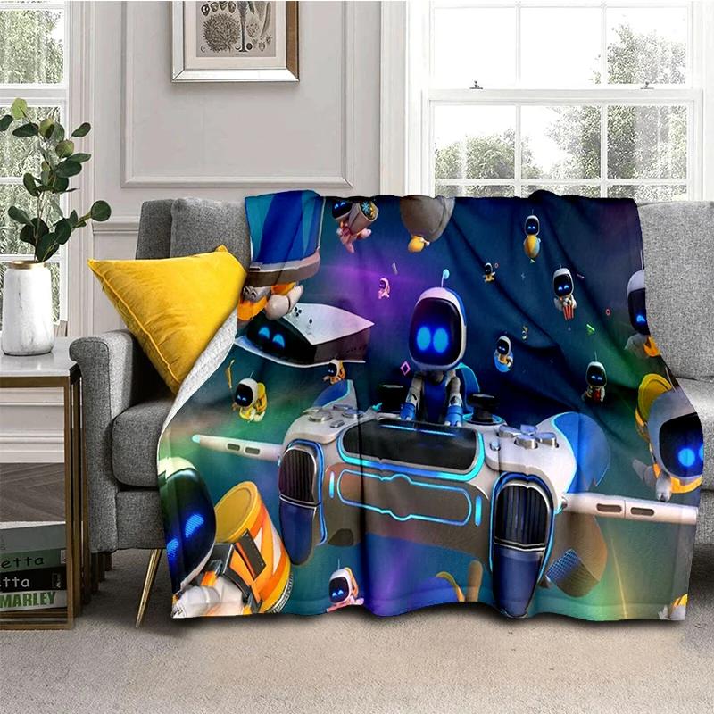 New 29 Style Astro Bot Game Cartoon Robot Gift Blanket,Soft Throw Blanket for Home Bedroom Bed Sofa Travel Picnic Cover Kids