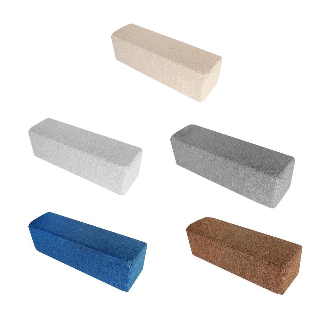 Couch Arm Rest Pillow High Density Foam Bolster with Removable Washable Pillowcase Armrest Cushion for Bedroom Car Home Working