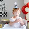 Race Car 2nd Birthday Crown for Boys - Fast Birthday Hat and Decoration, Blue Decor