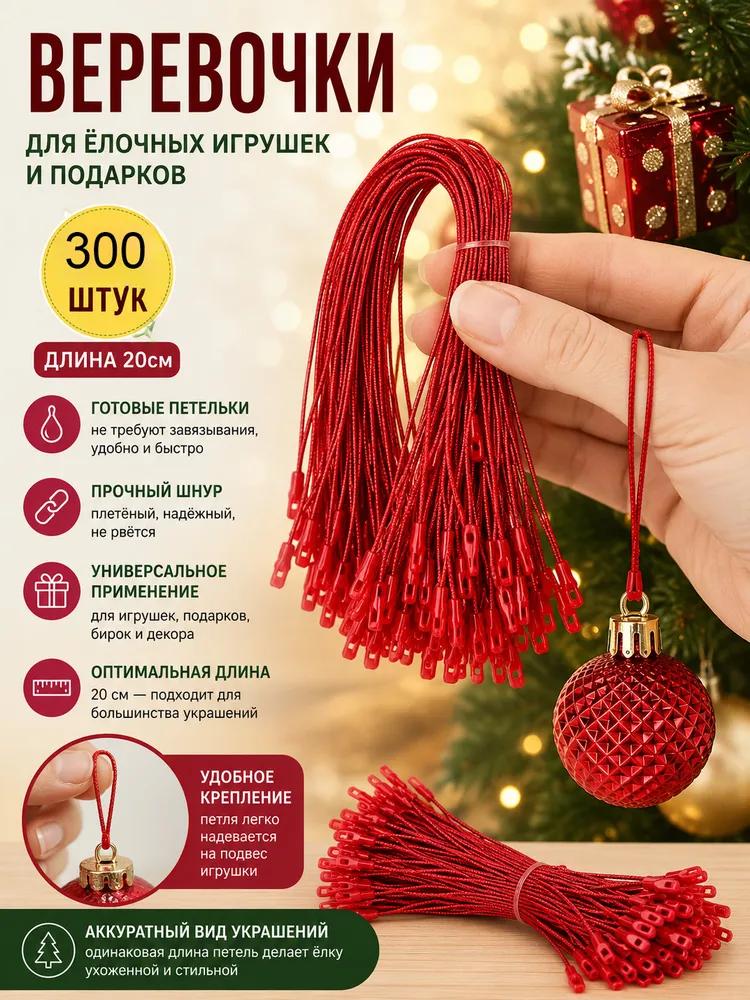 Christmas tree beads 20 cm gold 100 pcs