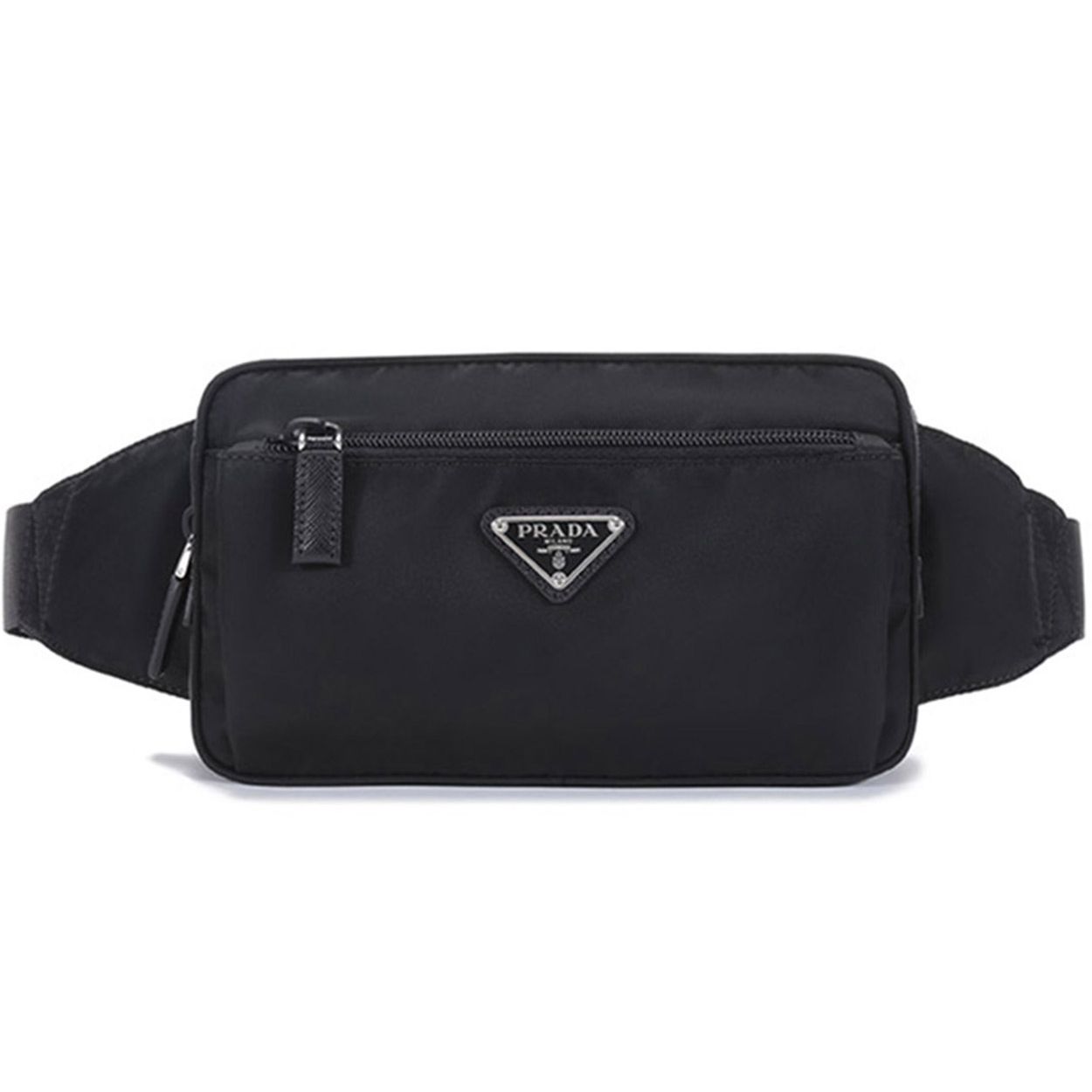 

Prada Re-Nylon Chest Bag Crossbody Waist Bag Men bags Black 2VL977-2DMG-F0002-V-WOO Basic Set (Bag+Dust Bag)