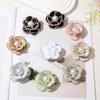 Handmade Korean Camellia Brooch: Elegant Women's Fashion Pin