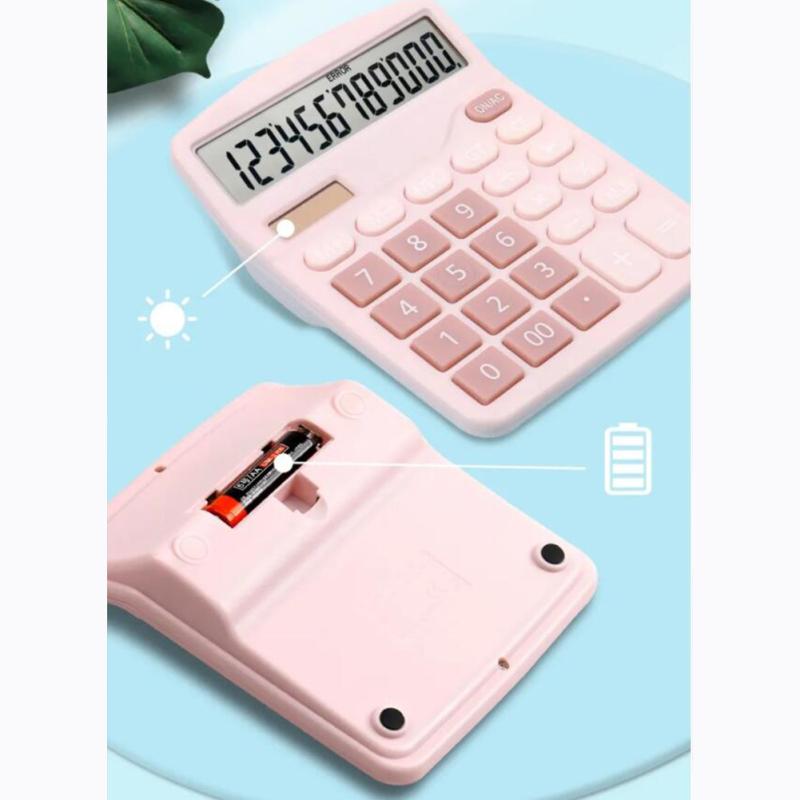 Solar Calculator Dual Power Supply Calculator Cute Colorful Fashion Exam Supermarket Calculator