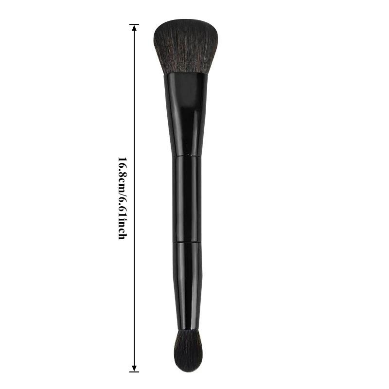 

Double Head Makeup Brush 2 In 1 Blush Brush Concealer Highlighter Powder Brushes Blending Contouring Brush Beauty Make Up Tools чёрный