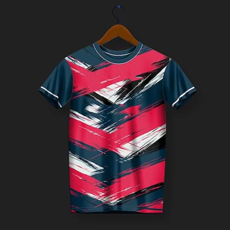 3D Printed Badminton Sports T-Shirt For Men Training Suit Pattern Tees Summer Oversized Round Neck Tops Short Sleeves T Shirts