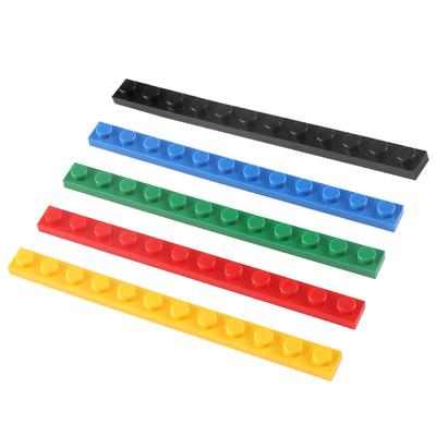 100pcs MOC Thin Bricks 60479 Plate 1 X 12 Dot Model Building Blocks Bulk Colorful Parts DIY Educational Technical Classic Kid