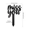 1PCS Miss You Memorial Stakes Outdoor Garden Acrylic Yard Decoration Inserts Acrylic Grave Stake Memorial Plaque Garden 2023