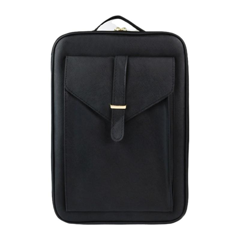 Large Capacity PU Leather Hairdressing Tool Organizer Carry Case for Salon Essentials and Travel Use