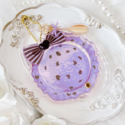 Acrylic Frame for Can Badges with Charms [Ice], Perfect for Supporting Your Favorite Anime, Otaku Activities, Small Items, Acrylic Stand Case, Anime G