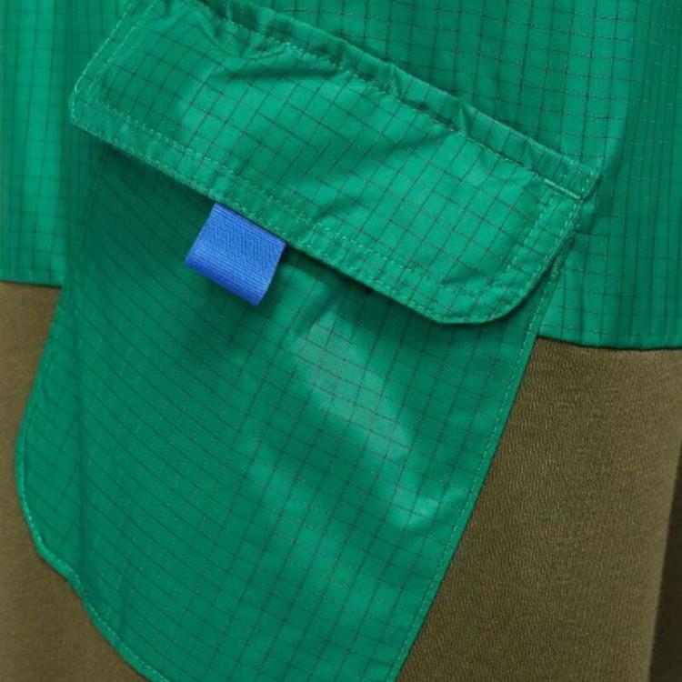 Nike Colorblock Logo Print Stricksporthose Kinderunterteile Original-Grün DQ8741-365