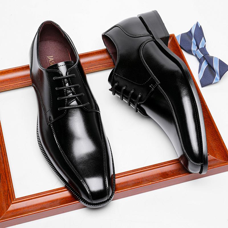Men Dress Shoes New 2024 Spring High Quality Leather Formal Shoes Classic Business Wedding Sytle Groomsman Mens Shoes