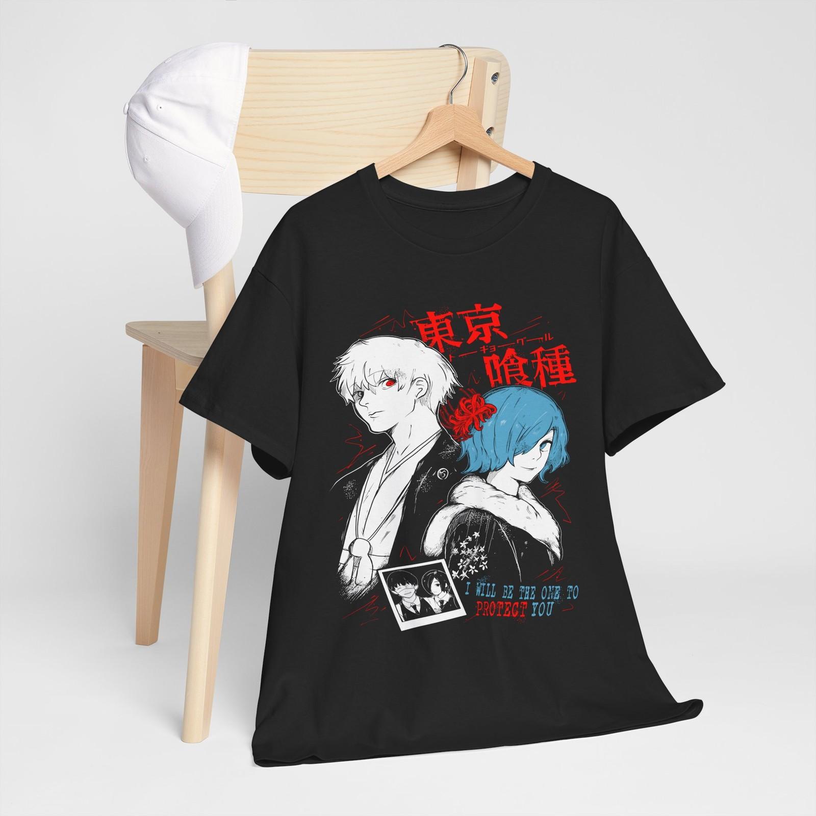 Tokyo Ghoul T-Shirt Ken Kaneki Anime Manga Tshirt Anime Unisex T-shirt L