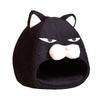 Foldable Cat House Soft Pet Nest With Cushion Cute Cartoon House for Cats Dogs Warm Puppy Kennel Kitten Cave Mat Cat Accessories