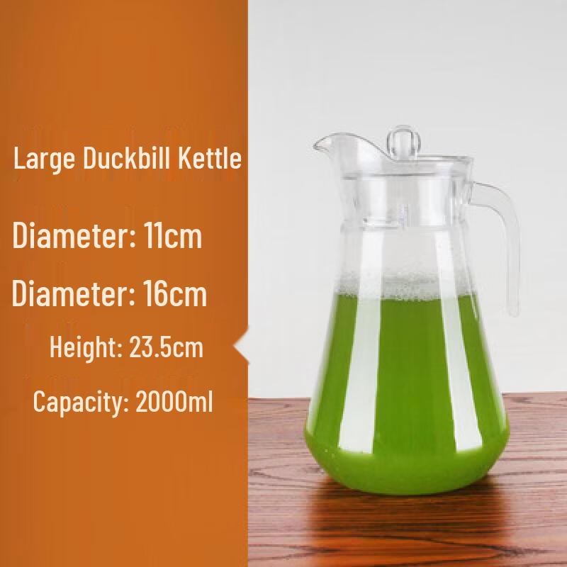 

10-Pack: Thickened 2.0L Transparent Plastic Water Pitchers