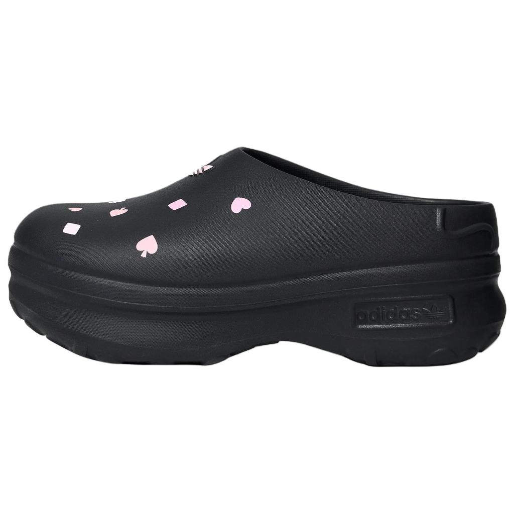 Adidas Originals × Disney Adifom Stan Mule Comfortable Versatile Cheshire Cat Chef Shoes Women Shoes Black KH5901