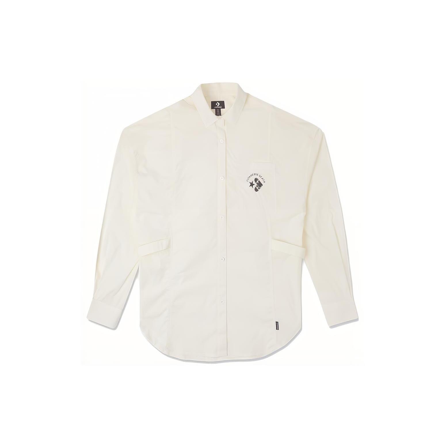 

New Converse Shirt Egret Shirt Women s Ivory White 10026167-A01 3XL