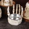 Decorative Hand Tea Light Stand for Indoor Room Styling, Seasonal Shelf Display, Entry Table Use, Candle Not Included
