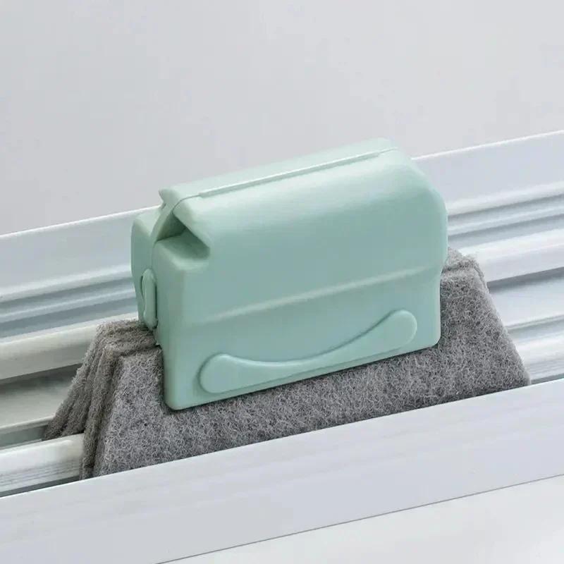 Narzędzie do czyszczenia rowków 2 w 1 Szczotka do czyszczenia rowków ramy okiennej i drzwiowej Narzędzia do czyszczenia prowadnic drzwi przesuwnych Ręczny czyścik do szczelin