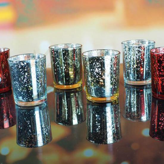 Mosaic Glass Tealight Votive Candle Holder for Wedding Party Bar Home Decor
