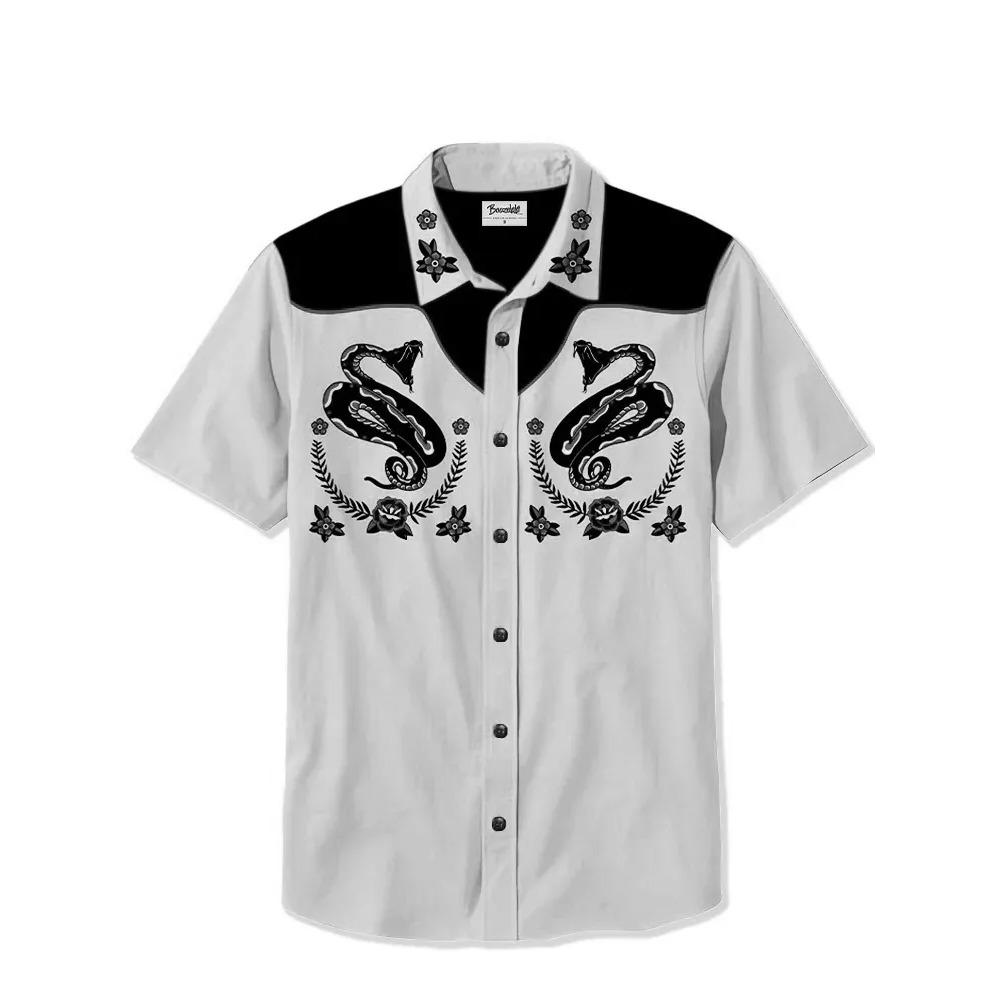 2025 Men s Summer Breathable Fashion Casual Short-Sleeve Shirt Elegant Shirt Button-Up Top S