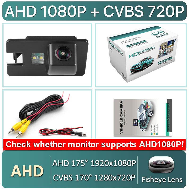 GreenYi AHD 1080P Vehicle Night Vision Plate Reverse Backup Camera For Great Wall Hover H3 H5 H6 2010-2013 Car Rear View Camera