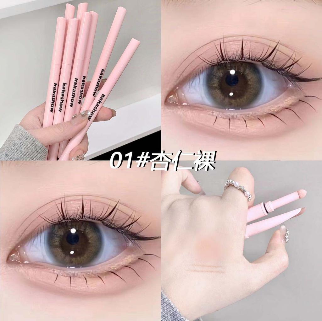 Doppelköpfiger Seidenraupen-Stift für Lügen, Muttergesundheit, Seidenraupen-Eyeliner Zwei in Eins, Natürlicher Schatten zum Aufhellen, High Light, Pseudo-Naturgesicht