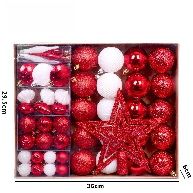 

72 шт. Верхушка елки Звезда Рождественский шар Украшения Особая форма Пайетки Украшение для вечеринки на рождественской елке Рождественские сферы Подвеска