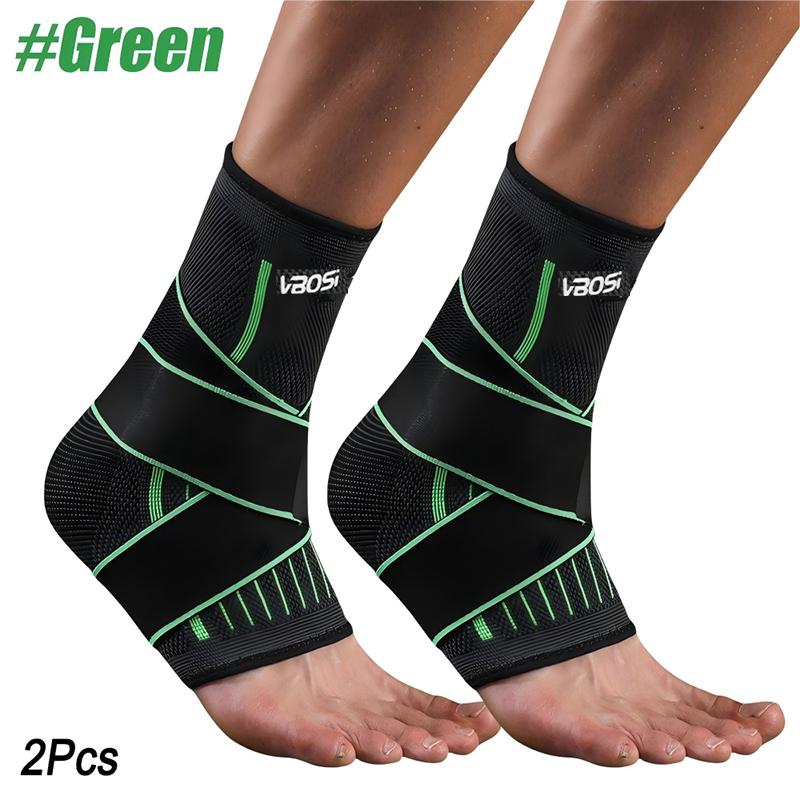 Durable And Safe Adjustable Elastic Ankle Brace Compression Sleeve Foot Support Stabilizer For Plantar Fasciitis Achilles Tendonitis Sports Sock