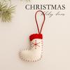 3 Pcs/set, Christmas Tree Decoration, Scene Arrangement, Snowman Figurine Pendant, Cane Christmas Socks, Pentagram Pendant, Party Decoration Supplie