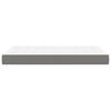 Pocket Spring Mattress Medium Firmness Dark Grey 120 x 200 x 20 cm Fabric