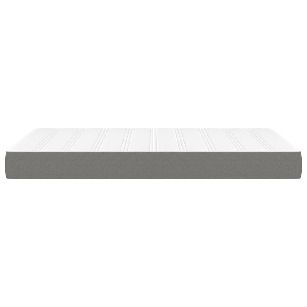 Pocket Spring Mattress Medium Firmness Dark Grey 120 x 200 x 20 cm Fabric
