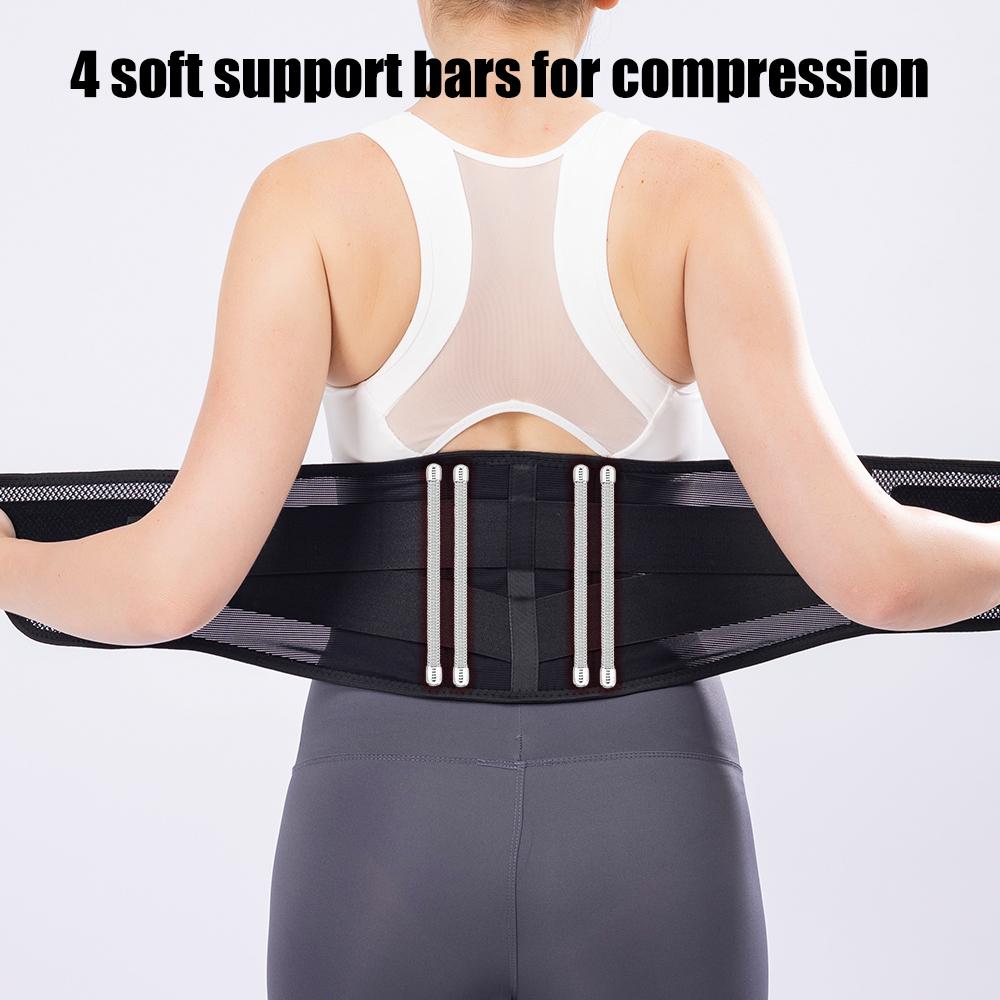 Lower Back Brace For Back Pain Relief, Breathable Lower Back Support Women Men Adjustable Lumbar Support Belt For Herniated Disc