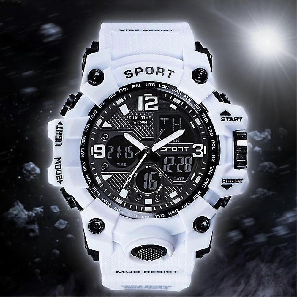 Mens Waterproof Watch Sport Military Analog Quartz Digital Wrist Watches