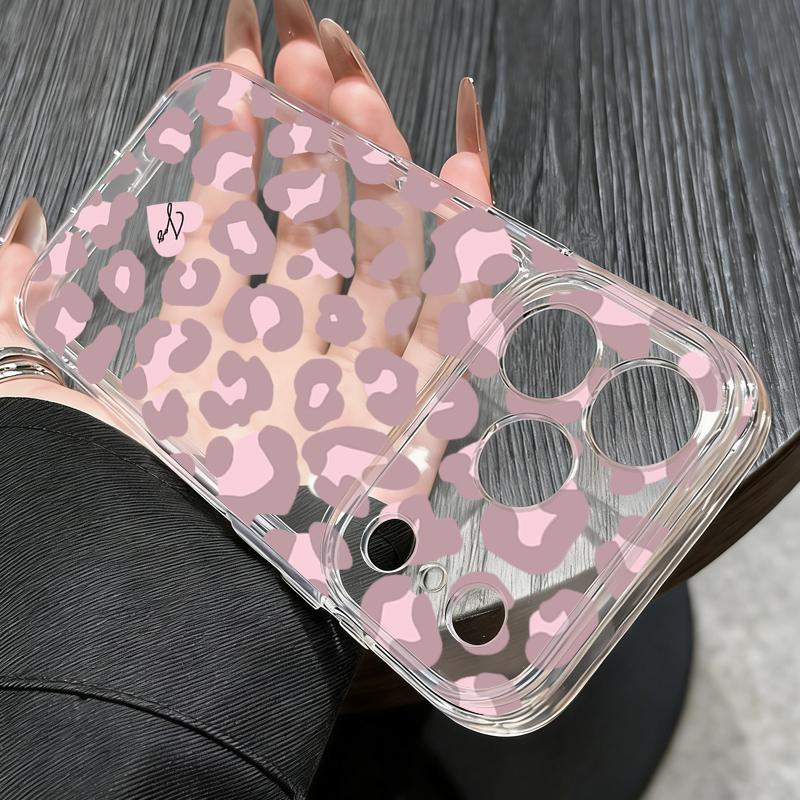 Colorful Leopard Print Phone Case For iPhone 17 Pro Max Coque iPhone 16 15 14 13 12 Pro Max 11 Clear TPU Silicone Soft Cover
