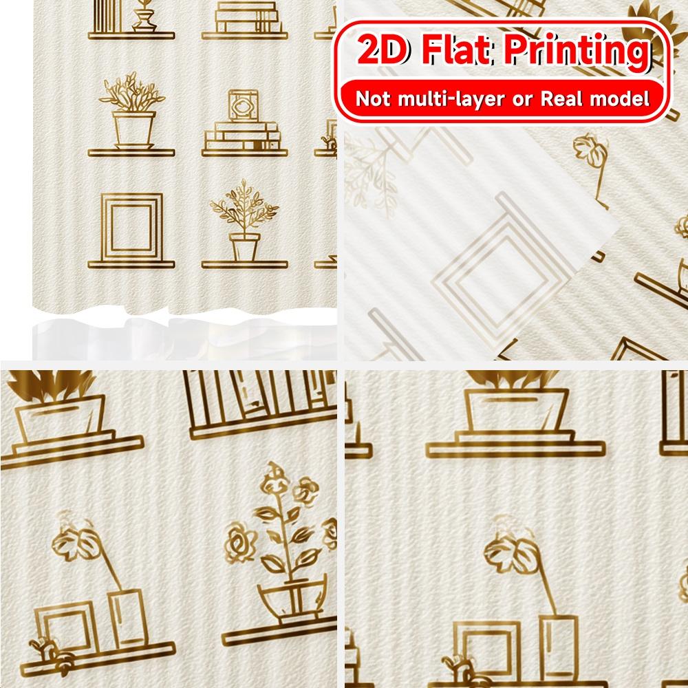 2D Flat Printing  2pcs Curated Shelf Popular Curtains Versatile Durable Polyester Curtains Outdoor Decorations for