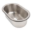 304 Stainless Steel Bar Sink Oval Shaped Washbasin Sink with 40mm Drain Hole for Boat Caravan RV Camper 13.6 X 8 X 5.2in
