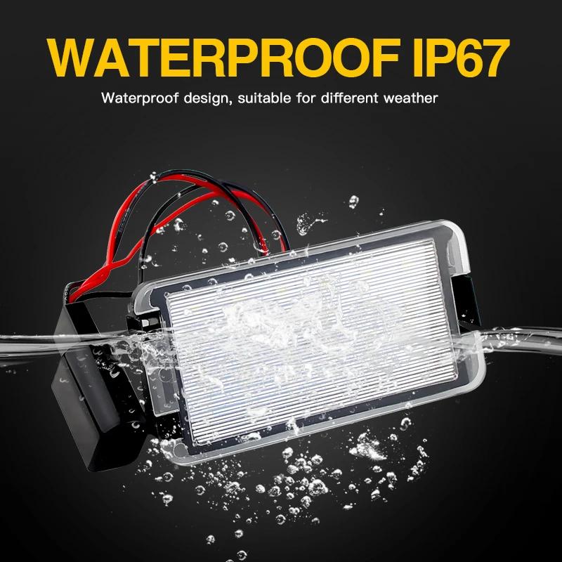 2 buc. Lumini LED pentru numărul de înmatriculare auto fără erori pentru Seat Ibiza 6L ab Arosa Altea Cordoba MK1 MK2 Leon 1M Toledo 5P 2004-2009