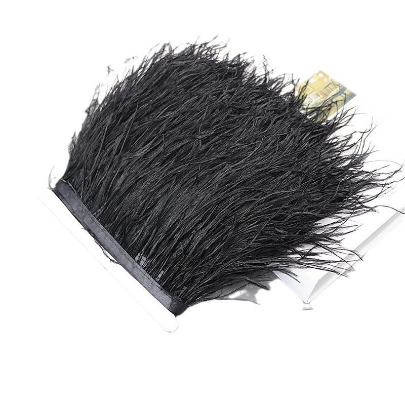 Ostrich Feather Lace Cloth Bandwidth 10-15Cm Stage Performance Clothing Decoration Accessories Lace Feather Ribbon