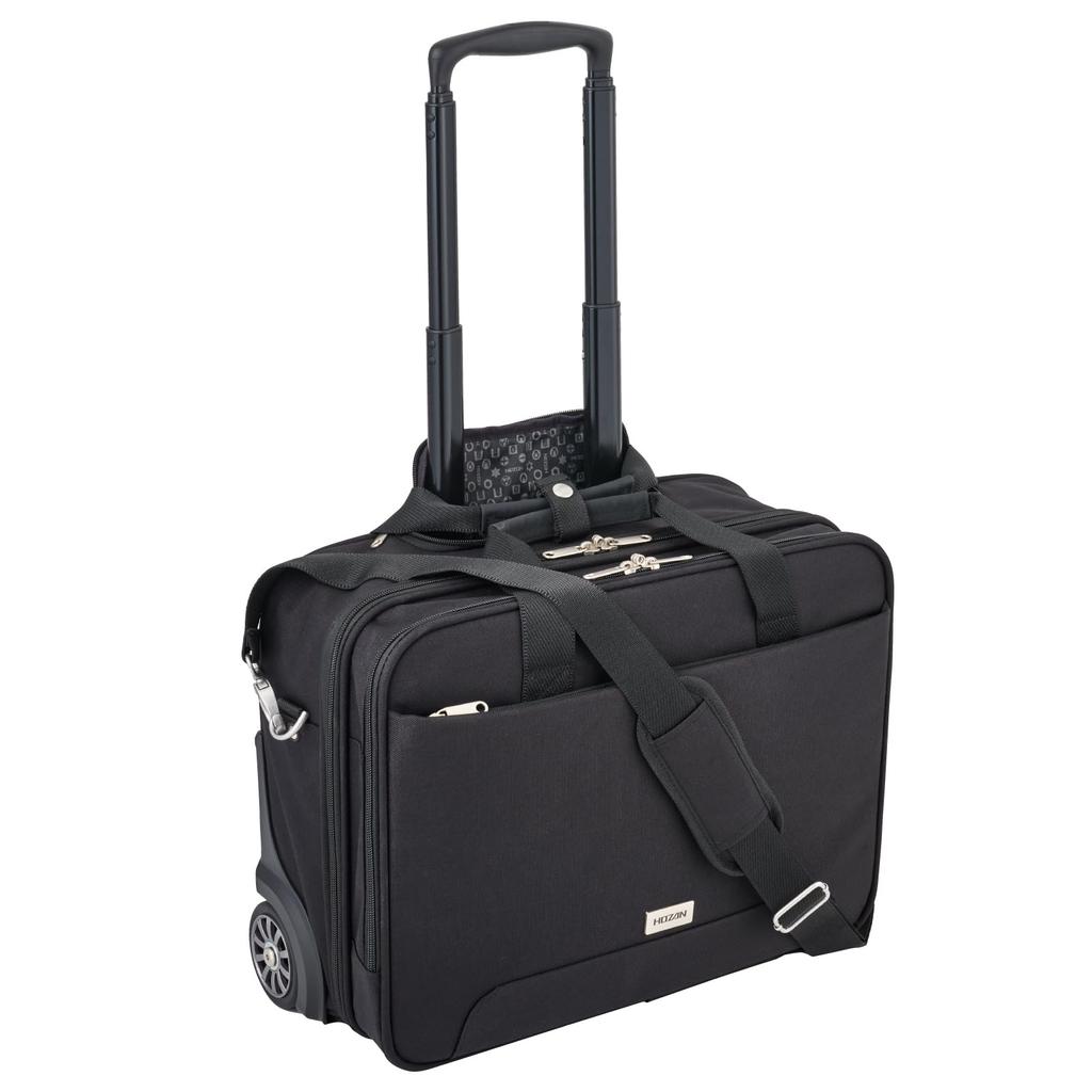 HOZAN caster silent B4 inch PC shoulder cover replaceable for commuting to business 3-way bag, carry-on carry-on, unisex, 2-chamber structure,