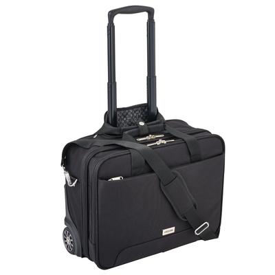 HOZAN Borsa a Rotelle Silenziosa Porta File B4 con Tracolla e Telo Antipioggia Sostituibile 21L Perfetta per Viaggi di Lavoro e Personali, Borsa 3-in-1, Bagaglio a Mano