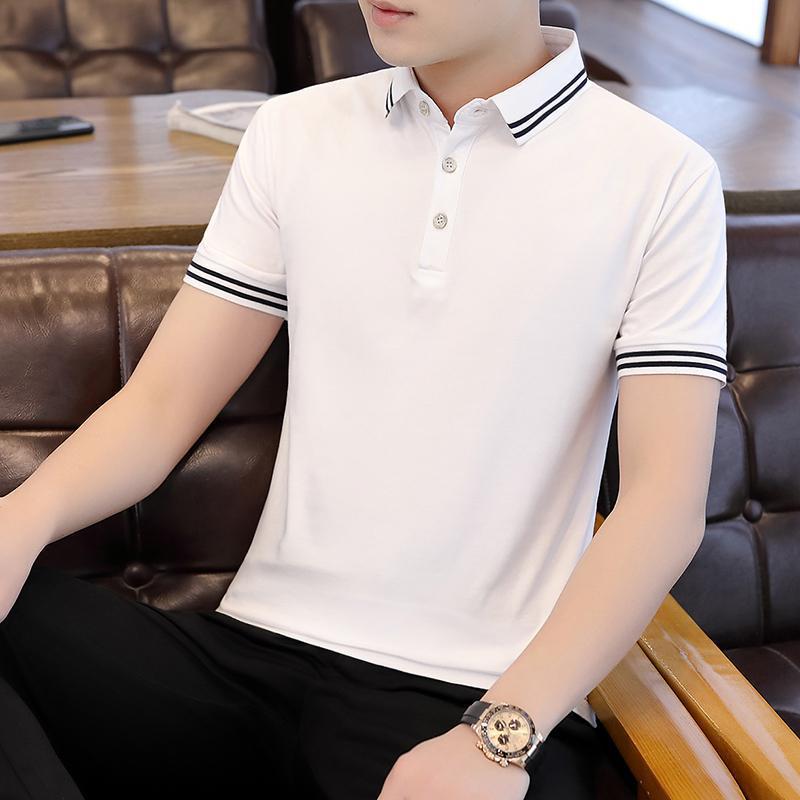 Tricou polo business pentru bărbați Tricou polo casual pentru bărbați cu mânecă scurtă