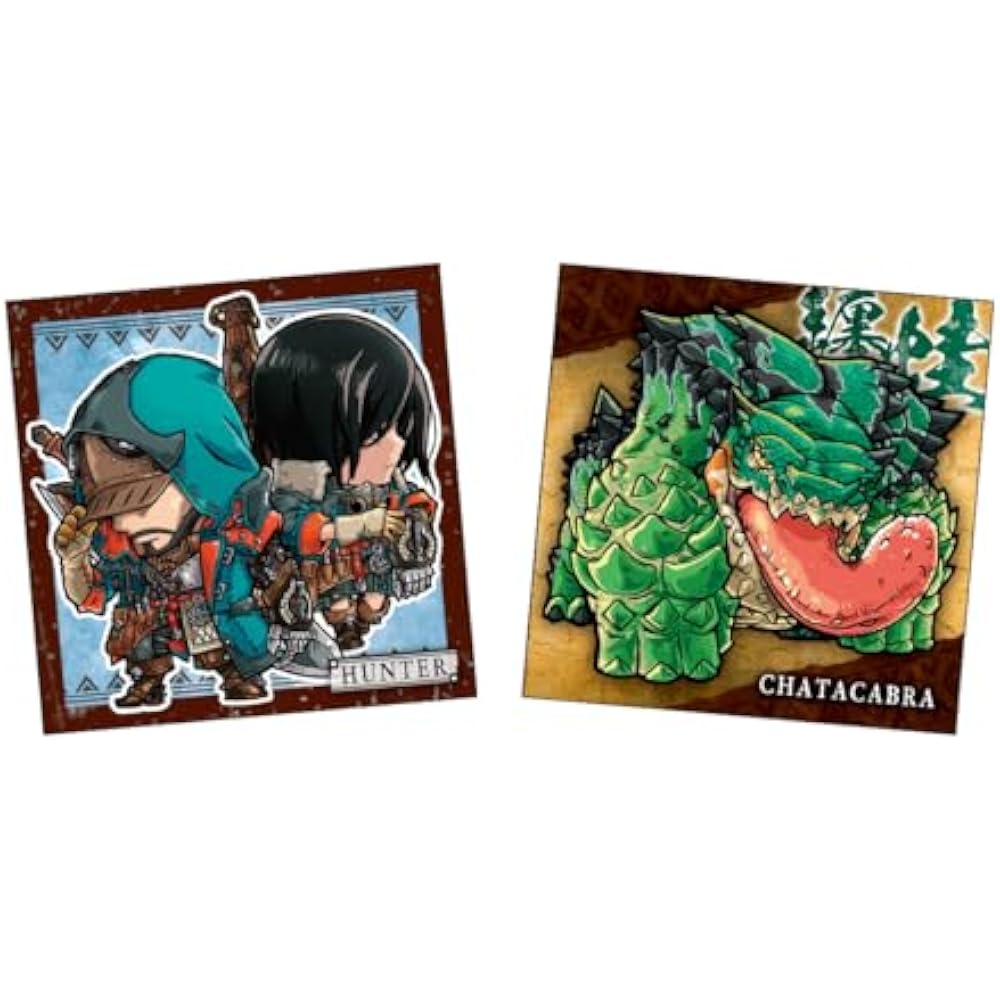 Bandai (BANDAI) Formation Monster Hunter Sticker Wafers (Baked Snacks) Toy-in-Food [Sold by the B...