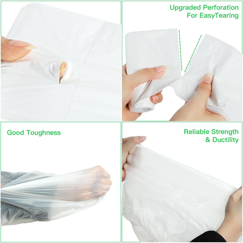 Biodegradable Garbage Bag 2.6 Gallons Household Garbage Bag Biodegradable Recyclable Small Durable Thick Odorless Homes Office