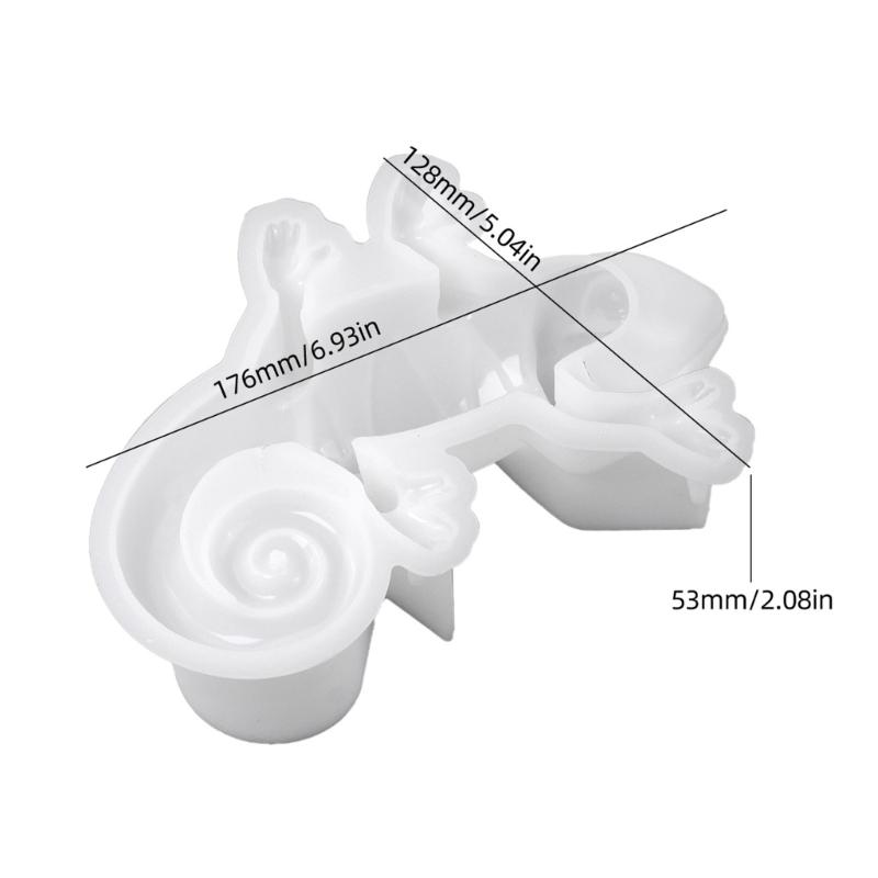 Flexible Anole Resin Mold Easy Releasing Design Silicone Texture for Epoxy Crafts and Creative Wall Decorations