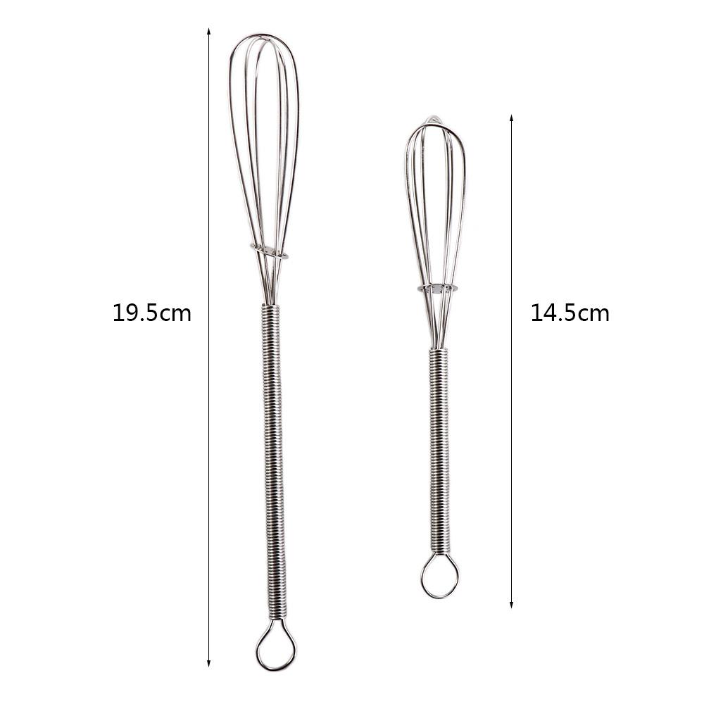 Rotary Kitchen Accessories Stainless Steel Agitator Egg Whisk Egg Beater Baking Tool