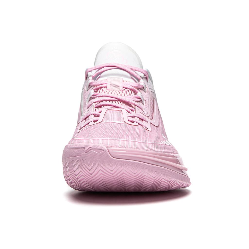 Li Ning Liren Assassin 1 Basketball Shoes Men's Low Top Soft Cherry Blossom Pink/Standard White ABPU021-6