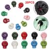 20pcs High Quality 6mm Hole Sportswear Accessories Cord Lock Bean Plastic Stopper Toggle Clip Apparel Shoelace