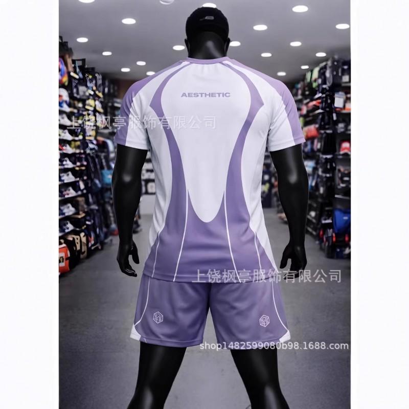 Mens Athletic Wrestling Short Sleeve T-Shirt Shorts Set Sportswear Lightweight Casual Training Outfit