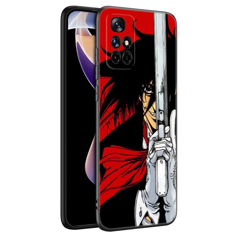 Anime Hellsing Black Silicone Phone Case For Xiaomi Redmi Note 10 11 11S 12 13 4G 8 9 11T Pro 5G Plus 8T 9S 10S 12S